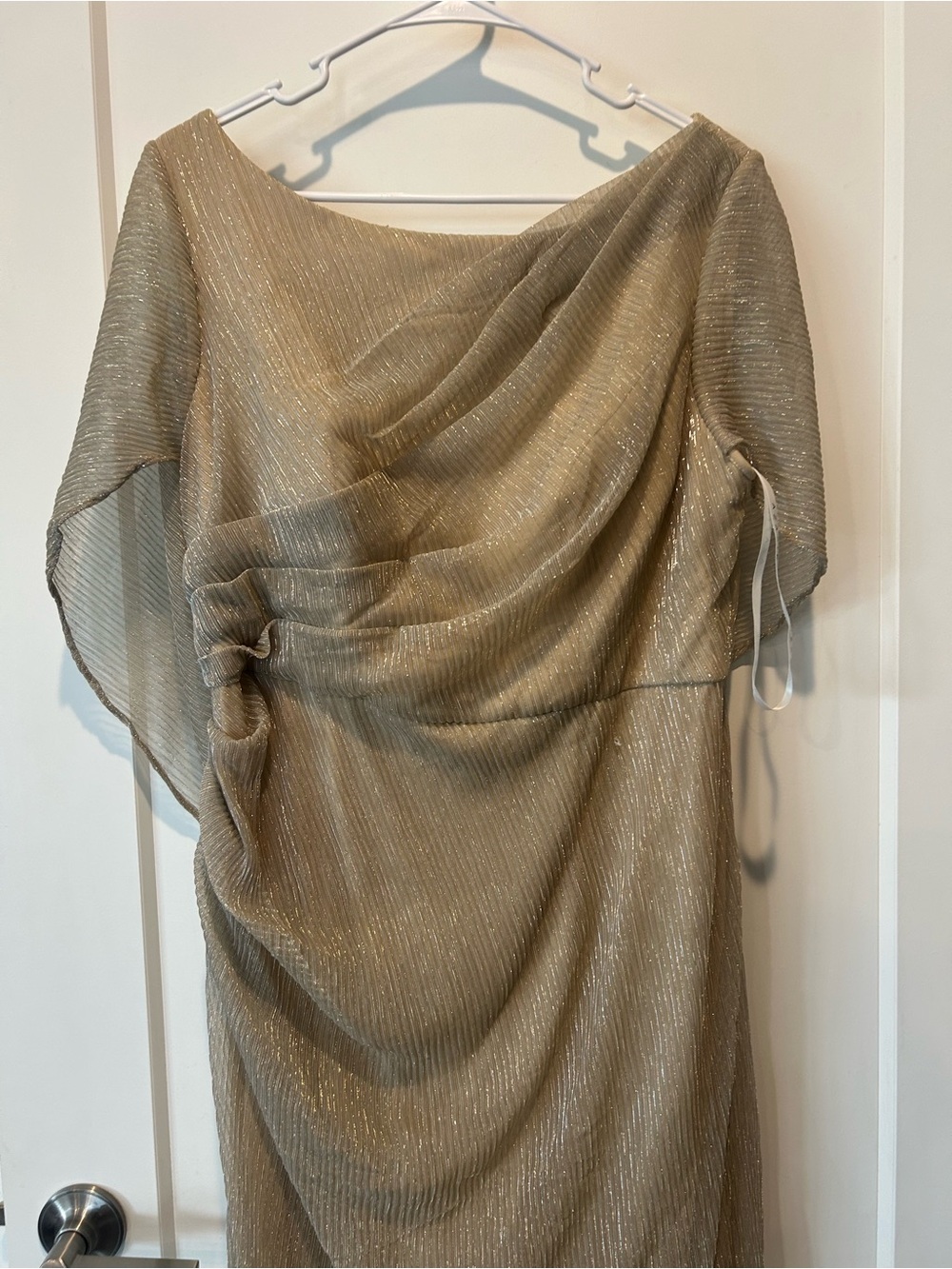 Azazie Paige Gown in Champagne Gold A18 - Picture 4 of 14